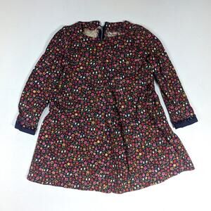 Vtg Handmade Dress Girls Sz 4T 70s Floral Dainty